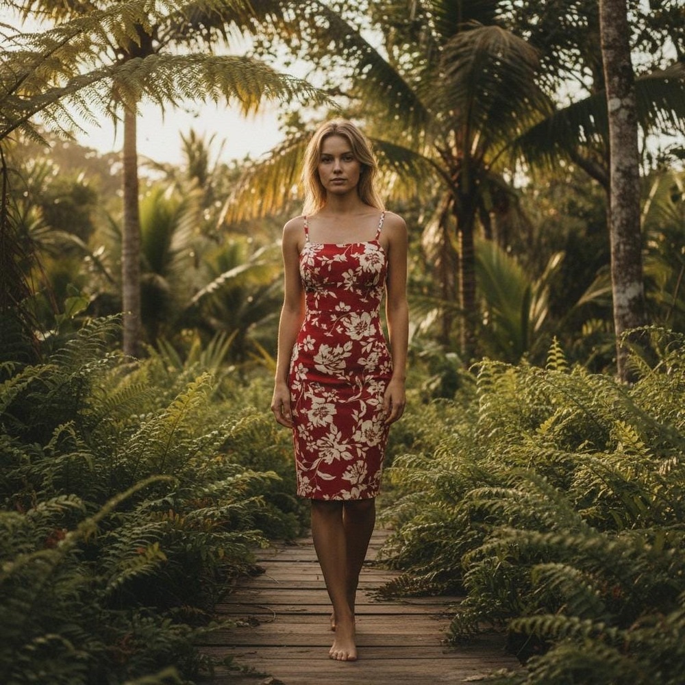Madewell Red Floral Cotton Sundress Sz 2 Sleeveless Smocked Back Midi Dress NWOT